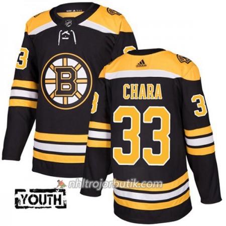 Barn Ishockey Boston Bruins Tröja Zdeno Chara 33 Adidas 2017-2018 Svart Authentic Barn Ishockey Boston Bruins Tröja Zdeno Chara 33 Adidas 2017-2018 Svart Authentic